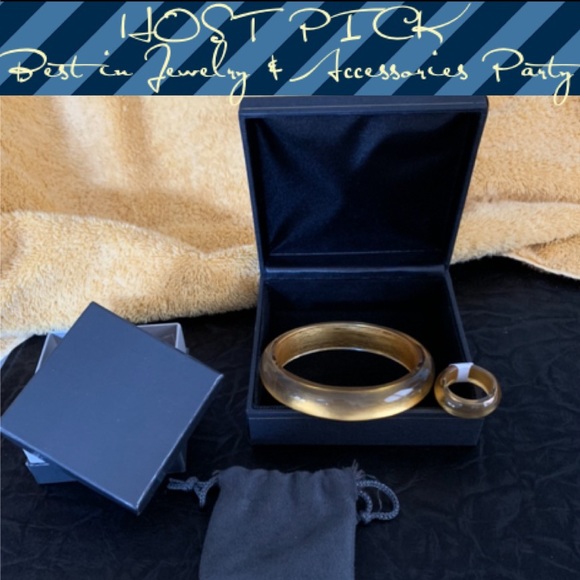 Jewelry - ITALIAN DESIGNER-14kt Gold Infused Ring & Bracelet